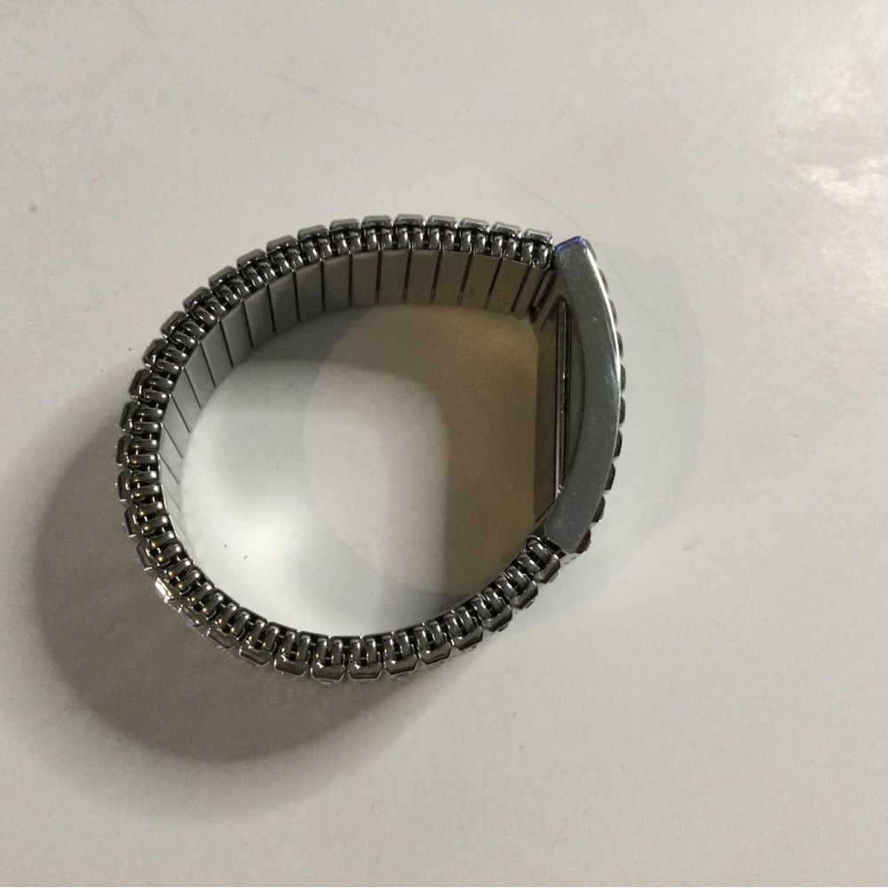 Silver Rectangular Face Watch - image 4